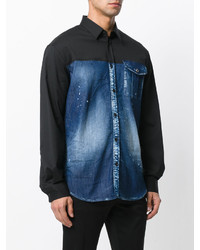 dunkelblaues Jeanshemd von DSQUARED2