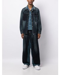 dunkelblaues Jeanshemd von Maison Mihara Yasuhiro