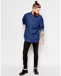 dunkelblaues Jeanshemd von Dr. Denim