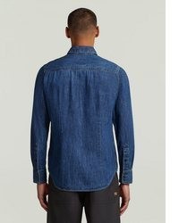 dunkelblaues Jeanshemd von G Star