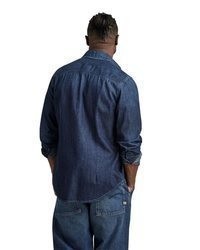 dunkelblaues Jeanshemd von G Star