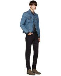 dunkelblaues Jeanshemd von Naked & Famous Denim