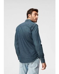 dunkelblaues Jeanshemd von Levi's