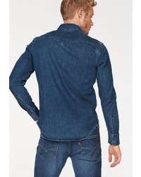 dunkelblaues Jeanshemd von Levi's