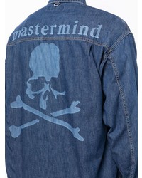 dunkelblaues Jeanshemd von Mastermind Japan