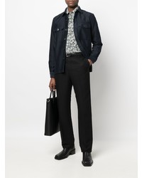 dunkelblaues Jeanshemd von Tom Ford