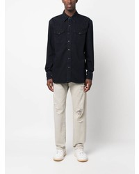 dunkelblaues Jeanshemd von Acne Studios