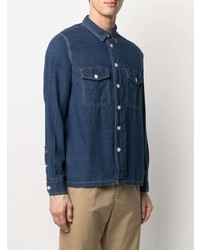 dunkelblaues Jeanshemd von PS Paul Smith