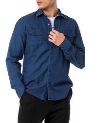 dunkelblaues Jeanshemd von Redbridge
