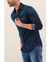 dunkelblaues Jeanshemd von SALSA