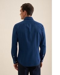 dunkelblaues Jeanshemd von Seidensticker