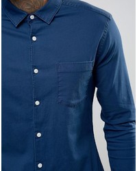 dunkelblaues Jeanshemd von Asos