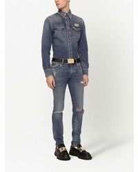 dunkelblaues Jeanshemd von Dolce & Gabbana