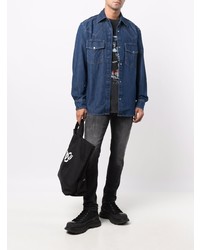 dunkelblaues Jeanshemd von Diesel