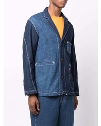 dunkelblaues Jeanssakko mit Flicken von Levi's Made & Crafted