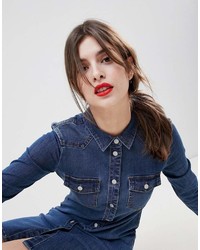 dunkelblaues Jeansshirtkleid von Esprit