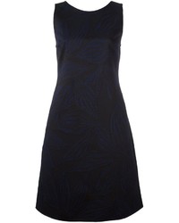 dunkelblaues Kleid mit Blumenmuster von Giorgio Armani
