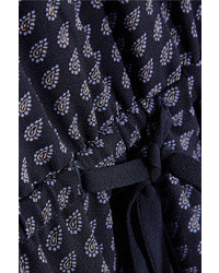 dunkelblaues Kleid mit Paisley-Muster von MICHAEL Michael Kors