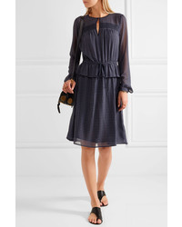 dunkelblaues Kleid mit Paisley-Muster von MICHAEL Michael Kors