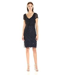 dunkelblaues Kleid von Adrianna Papell UK, uk apparel, ADRQY