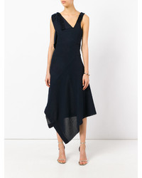 dunkelblaues Kleid von Victoria Beckham