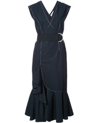 dunkelblaues Kleid von Derek Lam 10 Crosby