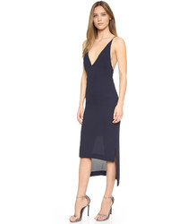 dunkelblaues Kleid von Dion Lee