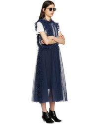 dunkelblaues Kleid von MSGM