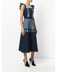 dunkelblaues Kleid von Temperley London