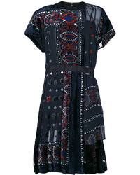 dunkelblaues Kleid von Sacai