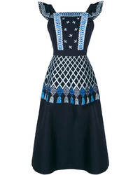 dunkelblaues Kleid von Temperley London