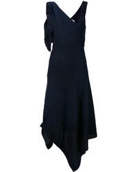 dunkelblaues Kleid von Victoria Beckham