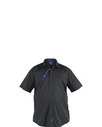 dunkelblaues Kurzarmhemd von Duke Clothing