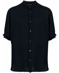 dunkelblaues Kurzarmhemd von Emporio Armani