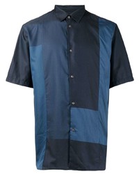 dunkelblaues Kurzarmhemd von Emporio Armani