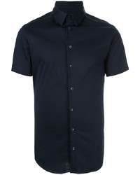 dunkelblaues Kurzarmhemd von Giorgio Armani