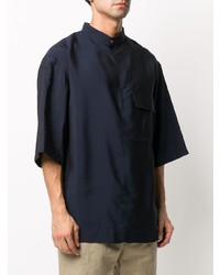 dunkelblaues Kurzarmhemd von 3.1 Phillip Lim