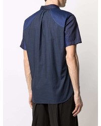 dunkelblaues Kurzarmhemd von Junya Watanabe MAN