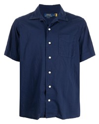 dunkelblaues Kurzarmhemd von Polo Ralph Lauren