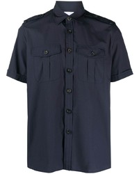 dunkelblaues Kurzarmhemd von PT TORINO