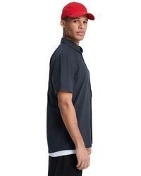 dunkelblaues Kurzarmhemd von Quiksilver
