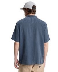 dunkelblaues Kurzarmhemd von Quiksilver