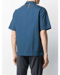 dunkelblaues Kurzarmhemd von Paul Smith