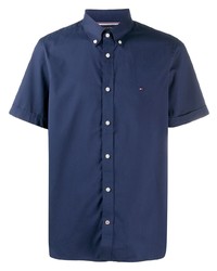 dunkelblaues Kurzarmhemd von Tommy Hilfiger
