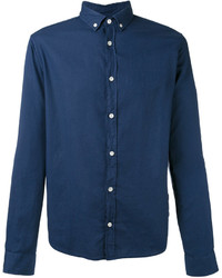 dunkelblaues Langarmhemd von Armani Jeans