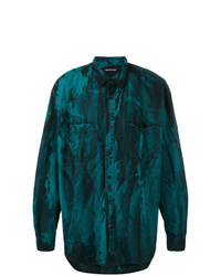 dunkelblaues Langarmhemd von Balenciaga