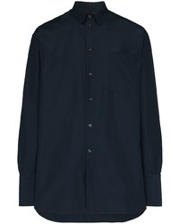 dunkelblaues Langarmhemd von Boramy Viguier
