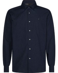 dunkelblaues Langarmhemd von Calvin Klein