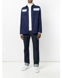 dunkelblaues Langarmhemd von Calvin Klein 205W39nyc