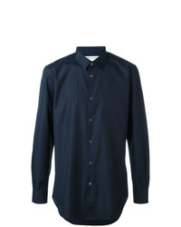 dunkelblaues Langarmhemd von Comme Des Garcons SHIRT